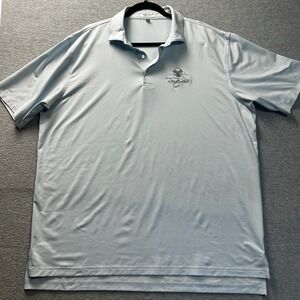Peter Millar Polo Shirt Mens XL Blue Summer Comfort Golf Rendezvous Short Sleeve